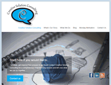 Tablet Screenshot of creativesolutionconsulting.com